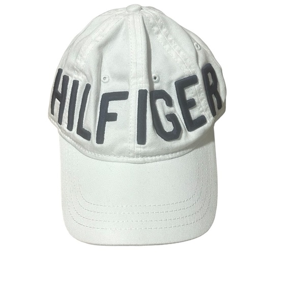 Tommy Hilfiger White Embroidered hat one size fits most - Picture 1 of 6
